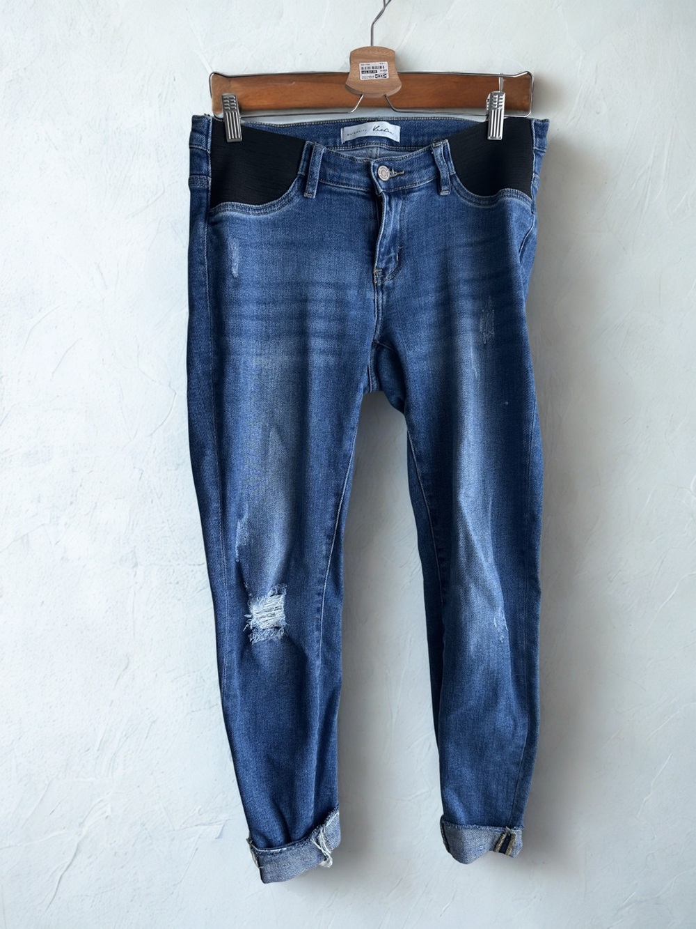 Kancan Maternity Stretch Skinny Jeans - Dark Blue